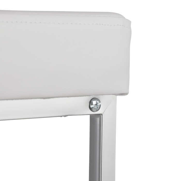 Relaxdays Padded Ottoman with Storage White