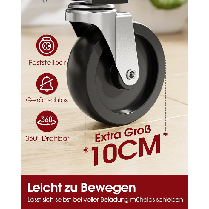 Стійка для одягу на колесах – міцна вішалка для одягу з металевої сітки, багатофункціональна стійка для гардеробу в спальню, пральню, магазин, 110 x 42 x 163.3 см, срібна