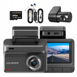 Автомобільний відеореєстратор Ddpai Z50 Pro 4K UHD 143° GPS Wi-Fi з карткою пам'яті 64 ГБ