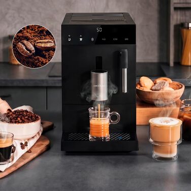 Кавомашина автоматична Cecotec Cremmaet Compact Elite 19 Bar з млинком для зерен та термоблоком