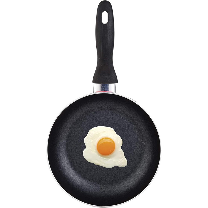 Набір сковорідок San Ignacio 3 шт. 16/20/24 см, кришка, алюміній, індукція (червоний)