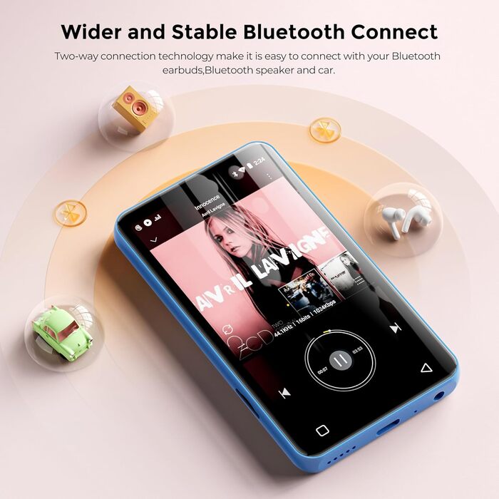 MP3 плеєр 160GB з Bluetooth та WiFi, Android плеєр для дітей з сенсорним екраном 4