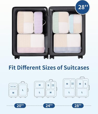 Набір органайзерів для валізи Narwey (7 шт.), кубики для пакування, органайзер для рюкзака, аксесуари для подорожей