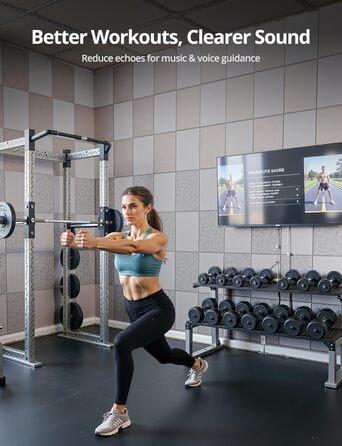 Акустичні панелі для шумоізоляції стін прямокутні, самоклеючі панелі з високою щільністю для звукопоглинання та декору, 30x40x0.9 см, 12 шт, колір верблюжий