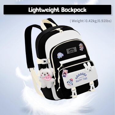 Дитячий рюкзак для школи Tanou, 20 л, для дівчаток 3-7 класів, легкий, водонепроникний, блакитний