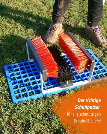 SPORTIKEL24 Shoe Cleaning Mat for Sports, Leisure, Construction & Industry – Scraper Grids for all Shoes & Boots – Dimensions: 60 cm x 30 cm x 20 cm