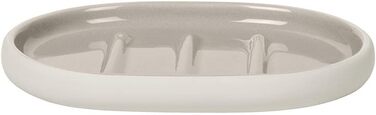 Blomus Soap Dish -SONO- Moonbeam, Soap Dish, Bathroom Shelf, Soap Dish, Ceramic, 13 x 10cm