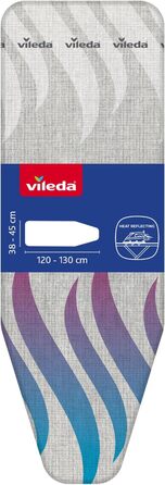 Чохол для прасувальної дошки Vileda Total Reflect Plus для станції відпарювання, сірий, 120-130 x 38-45 см