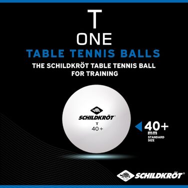 Donic Schildkröt T-One Table Tennis Balls - Poly 40+ Quality Training Balls (120 Pack)