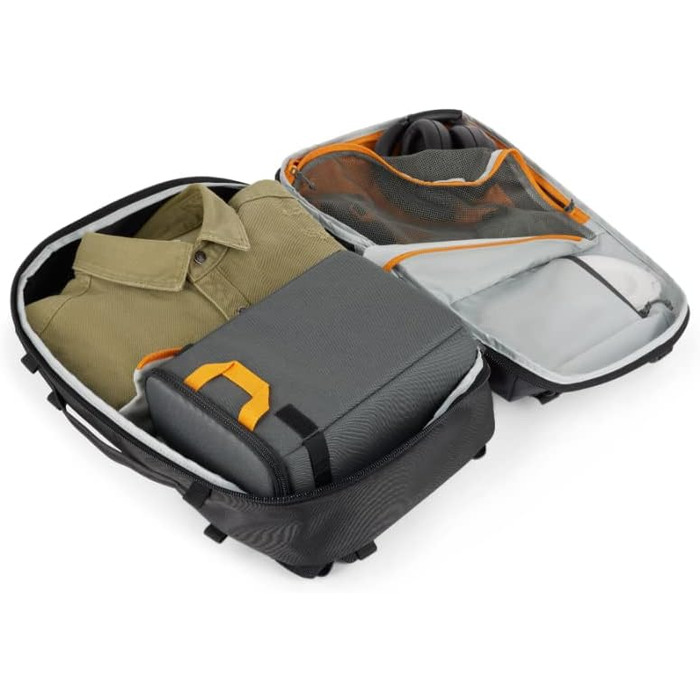 Рюкзак для камери Lowepro Trekker Lite BP 250 (Сірий), з винімним вкладишем, для бездзеркальних камер Sony Alpha 7, з системою кріплення аксесуарів