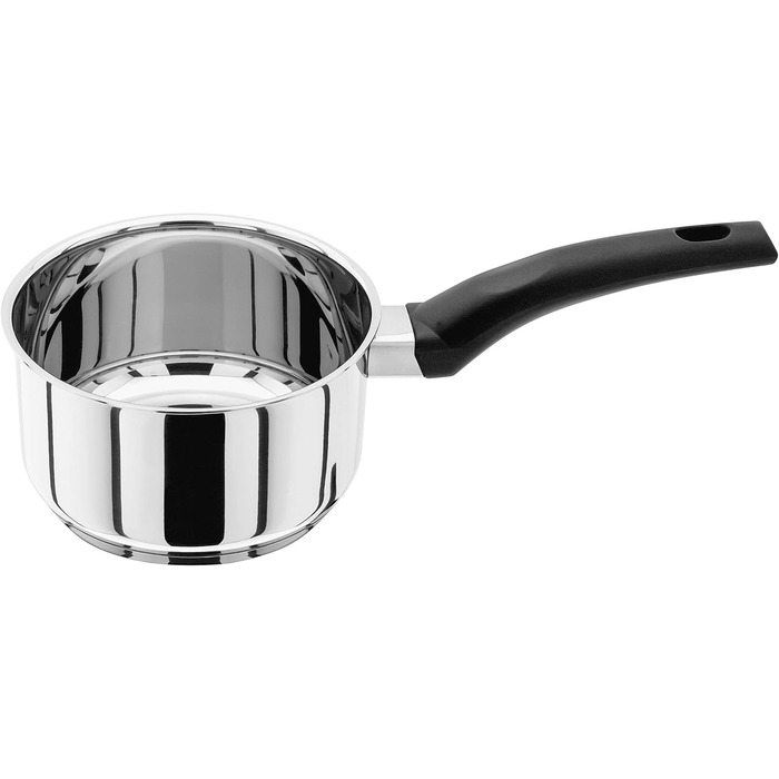 Judge Essentials Stainless Steel Cookware Set, 3-Piece Pot Set, 16 cm, 18 cm & 20 cm Pots, Glass Lids with Steam Vents, Induction Compatible