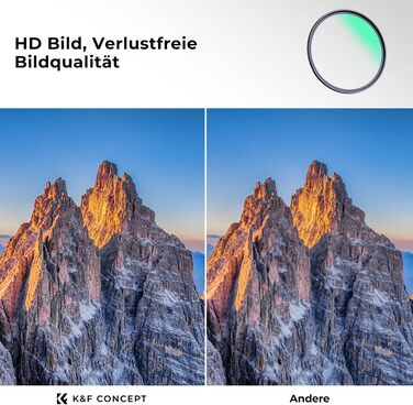 Фільтр UV K&F Concept Nano X-Serie 58mm Schott-Glas, 28 шарів MC, Super Slim, захист від ультрафіолету