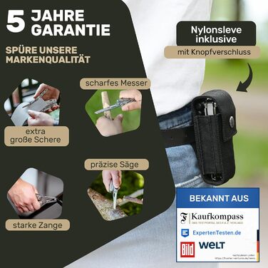 Мультитул Forge Pro Standard: 28 функцій, нержавіюча сталь. Мультифункціональний ніж для кемпінгу та виживання