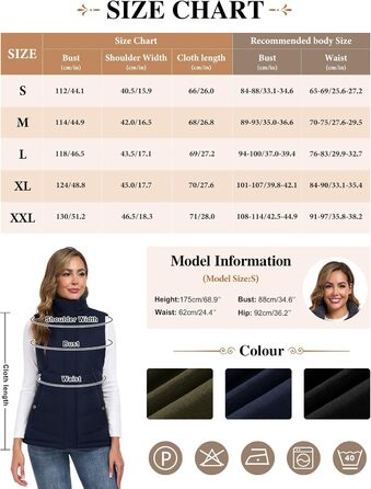 Жіноча степкова жилетка Tuopuda з капюшоном, флісова підкладка, тепла зимова куртка без рукавів, термо жилетка з коміром-стійкою, на блискавці, осінь/зима (темно-синій, XXL)