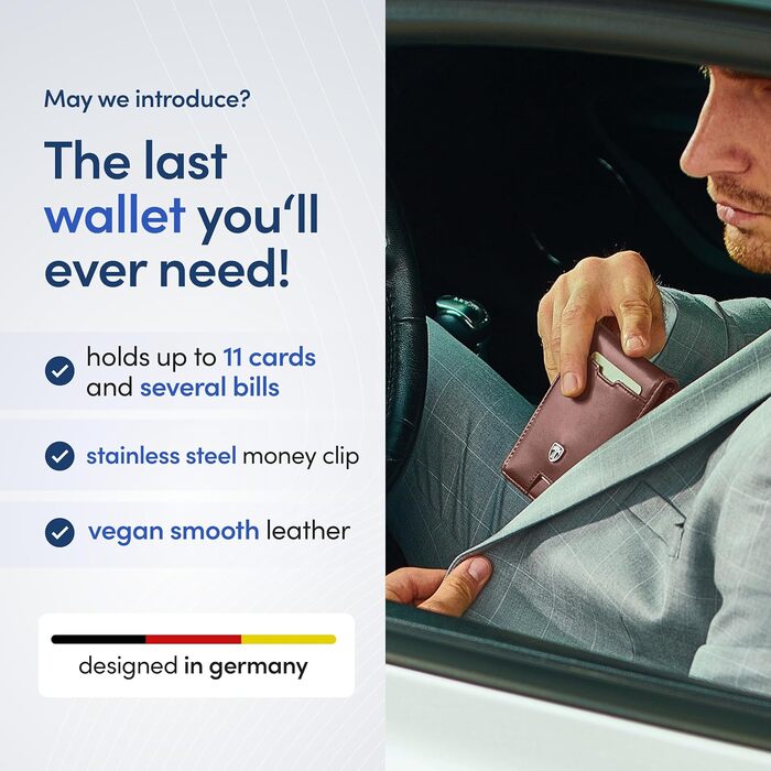 Чоловічий гаманець TRAVANDO Autin з RFID-захистом, гаманець для грошей, картхолдер для чоловіків, чорний/помаранчевий, стандартний розмір