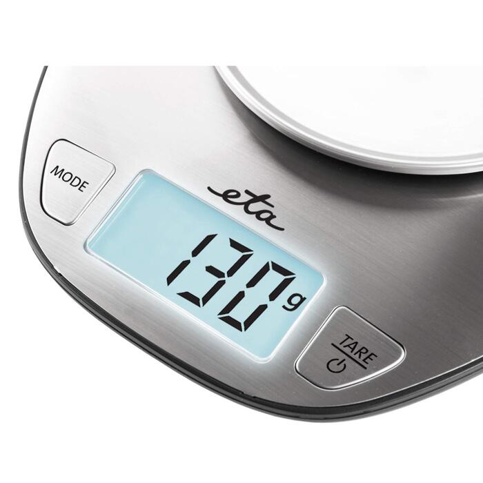 Кухонні ваги Dori з нержавіючої сталі - цифрові, LCD дисплей, програма для вимірювання молока та води, 5 кг