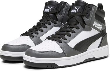 Кросівки Puma Rebound V6 Unisex Біло-Чорно-Сірі (42 EU)