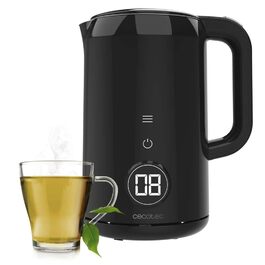 Електричний чайник Cecotec Thermosense 600 Touch Neo, 1.7 л, сенсорний дисплей, 2200 Вт, нержавіюча сталь, 7 температурних режимів, автовимкнення, чорний