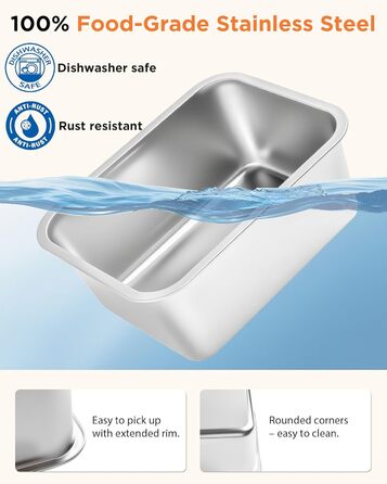 Підвищені годівниці для собак великих та гігантських порід, 2 шт., об'єм 10 л води та 4,5 л корму, 6 регульованих по висоті підставок, миски з нержавіючої сталі для великих собак, зняття навантаження на суглоби, легкі