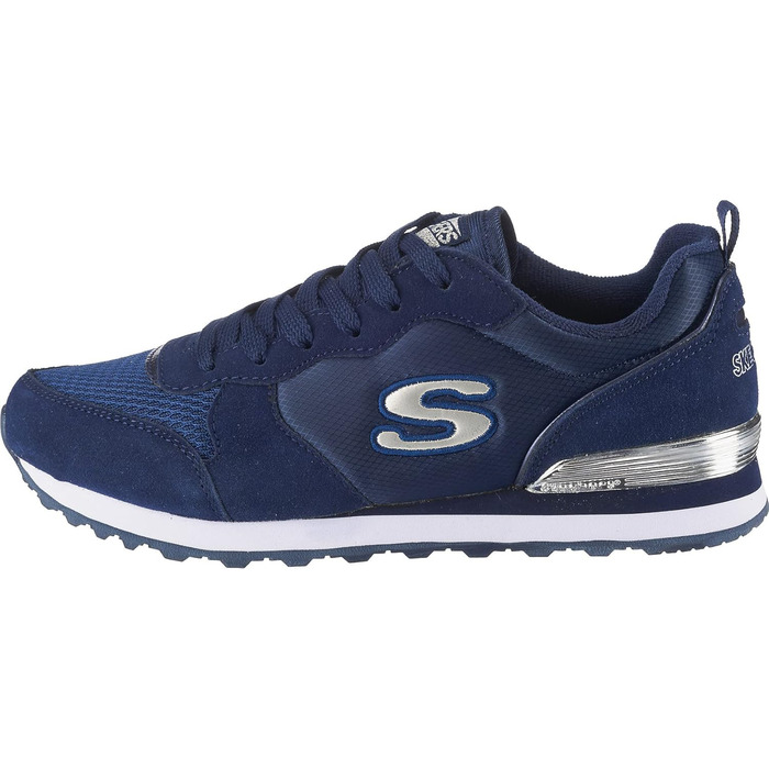 Кросівки Skechers OG 85-Goldn Gurl Navy Suede Mesh Nylon Silver Trim, 39.5 EU