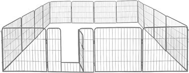 Переносний вольєр для цуценят Petigi: сталевий, складений, 80x60 см