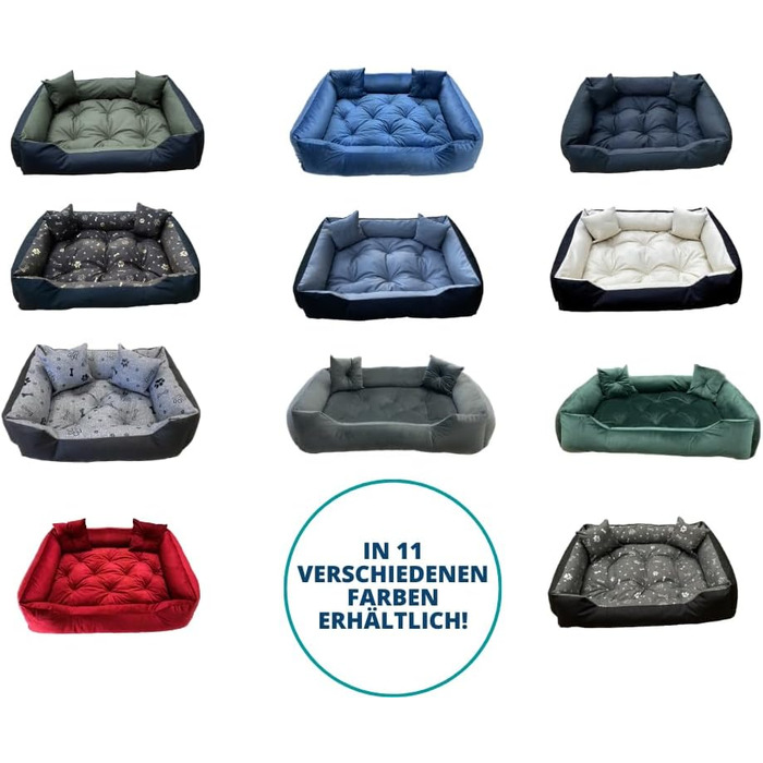 Крісло-ліжко для собак Dogs4Life Velours, 135x100 см, ортопедичне, водонепроникне, з бортиком, для великих собак. Зелений велюр