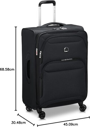 Чемодан DELSEY Paris Sky Max 2.0 Softside Розширюваний з колесами, Зелений (Набір 2 шт. (24