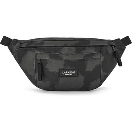 Поясна сумка LARKSON для жінок та чоловіків, бежевого кольору (Ole) - спортивна, для активного відпочинку, міста, фестивалів. Стильна сумка через плече з водонепроникним покриттям (Сірий лео)
