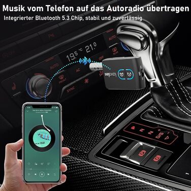 Передавач Bluetooth Lavales ML302Pro: 2-в-1 адаптер для 2 навушників, AptX-LL, 3.5mm jack, для TV, літака, гучномовця, спортзалу, регулювання гучності