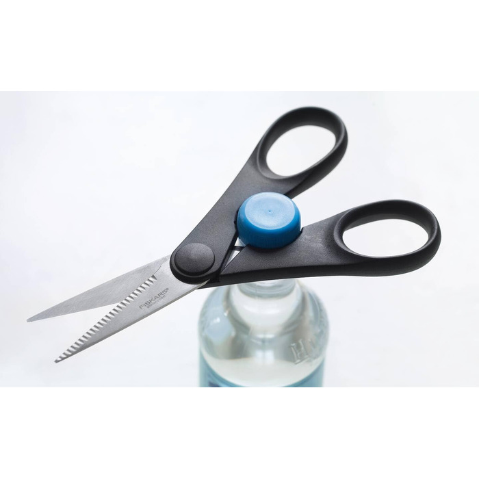 Кухонні ножиці Fiskars Essential 20 см із відкривачкою, якісна сталь/пластик