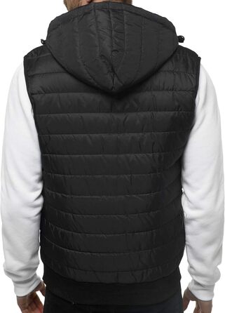 Чоловіча степкова жилетка OZONEE з капюшоном, чорна, розмір XXL | OZONEE JS/MY88