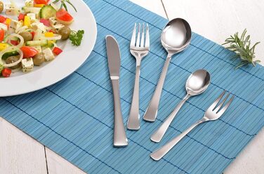 GRÄWE Stainless Steel Cutlery Set for 6 People, Place Setting Cutlery Set 30-Piece, Nickel-Free, Rust-Proof, Hand-Polished, Dishwasher-Safe - Würzburg Series