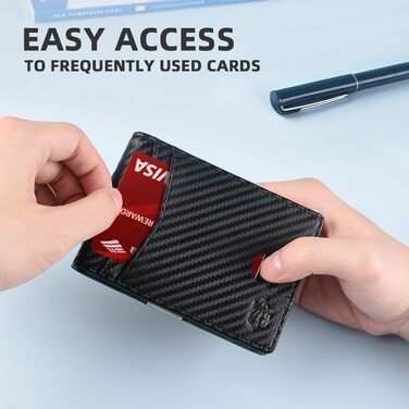 Чоловічий гаманець Zitahli Sport-Fan: 10-12 карт, RFID-захист, шкіряний, тонкий, з відділенням для грошей та візитки