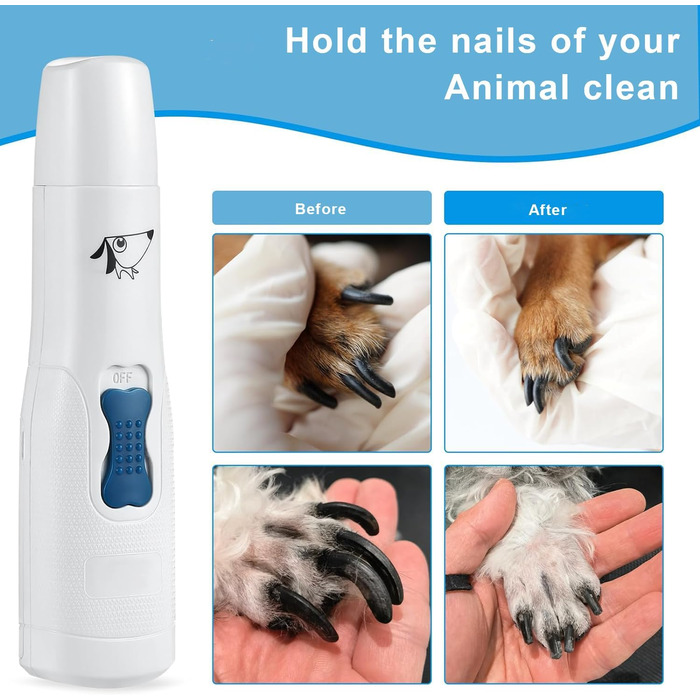 Електричний точило для собачих кігтів Brifit - тихий, для собак будь-яких порід