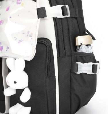 Шкільний рюкзак для дівчаток Joymoze: стильний, місткий, чорний | Рюкзак для підлітків