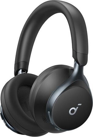 Soundcore Space One: Бездротові навушники Over-Ear з активним шумозаглушенням, Bluetooth 5.3, Hi-Res Audio (Чорний)