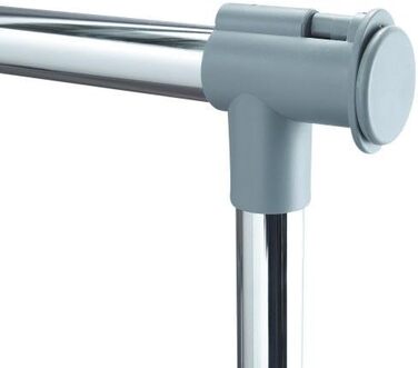 Double clothes rail with two garment rods, clothes rack on wheels
