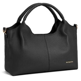 Сумка жіноча BOSTANTEN шкіряна шопер Hobo з ручкою та регульованим ременем, коричнева