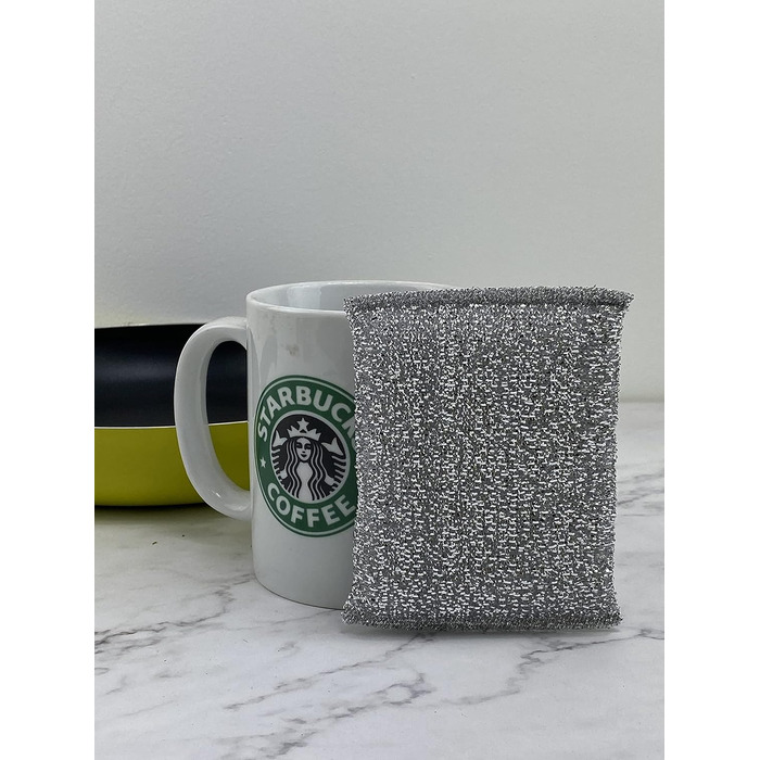 Scratch-resistant scrubbing sponges, cleaning sponge, dish sponge, kitchen sponge, versatile, robust, pack of 6