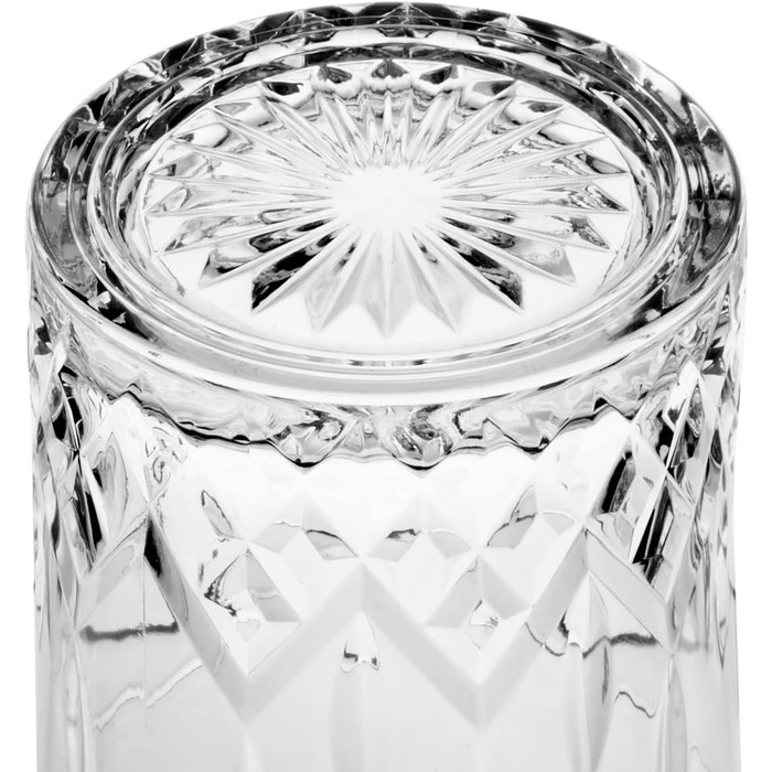 Набір келихів для віскі Glasmark KROSNO 1992, 6 шт, 280 мл, для коньяку, рому, джину, коктейлів, скляні, з огранюванням, для посудомийної машини