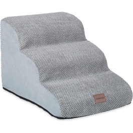 Сходинки для собак та котів Relaxdays, 3 сходинки, сірі, 33 x 41 x 54 см