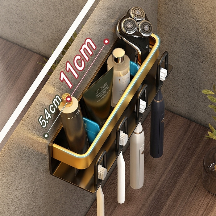 Настінний тримач для зубних щіток на 4 особи