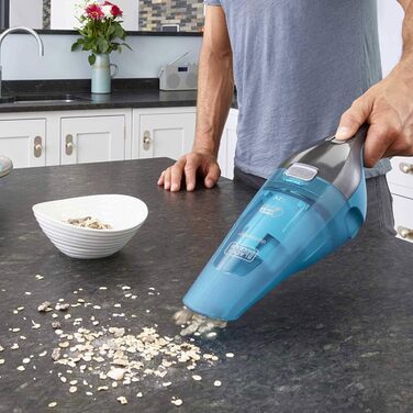 Акумуляторний пилосос 2-в-1 Black+Decker WDC215WA (вологий/сухий, 7.2V, з насадкою для вологого прибирання, станція зарядки)