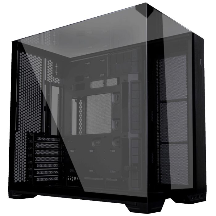 Корпус Lian Li O11 Vision Compact для ігрового ПК ATX білого кольору - Midi Tower з Tempered Glass, підтримка відеокарт до 408 мм та радіаторів до 360 мм, білий корпус з сталі та алюмінію, чорне загартоване скло