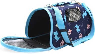 Транспортувальна сумка для котів BPS, 3 розміри S/M/L, блакитна (37 x 20 x 22 см)