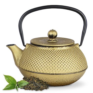 Чайник заварний чавунний TEEKANNE у японському стилі (800 мл) з нержавіючою сталею, преміум-якість