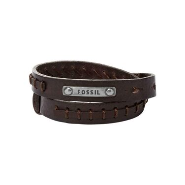 Годинник Fossil Vintage Casual чоловічий шкіряний або з нержавіючої сталі з браслетом (карабiнер, застібка, складний браслет) коричневий