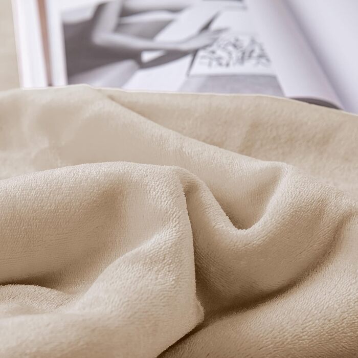 Плед Mixibaby для дому, теплий та м'який, 150 x 200 см, колір: натуральний