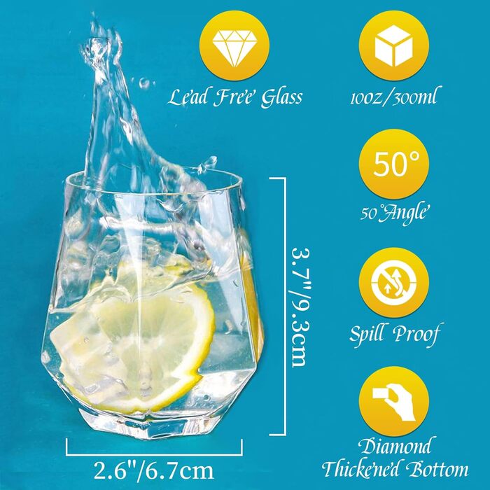 Glasseam Whiskey Glasses 2 pcs 300 ml clear