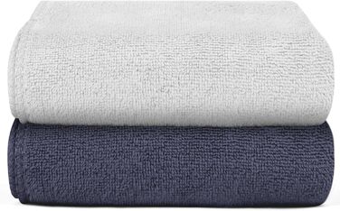 Набір рушників з мікрофібри URAQT, 12 шт. Швидковисихаючі рушники з мікрофібри для сауни, фітнесу, спорту, подорожей, пляжу - фітнес, спорт, плавання, 30 x 30 см (2 рушники з мікрофібри)